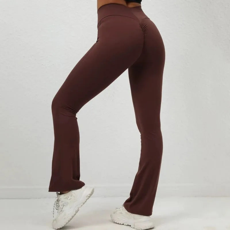 Harper Bell-Bottom Yoga Pants (5 COLORS) - Zoe All Over