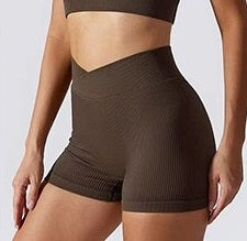 VEE RIBBED ATHLETIC SHORTS (5 COLORS) - Zoe All Over