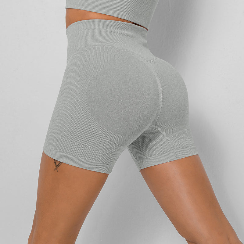 Grey Scrunch Bum Shorts 