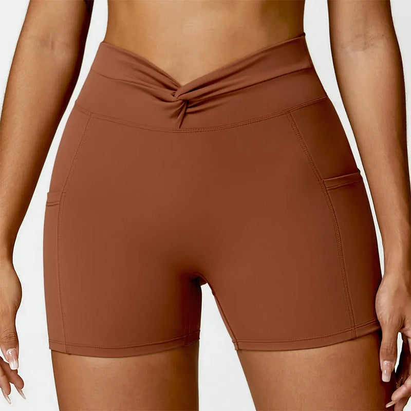 Jade High-Rise Yoga Shorts (5 COLORS)