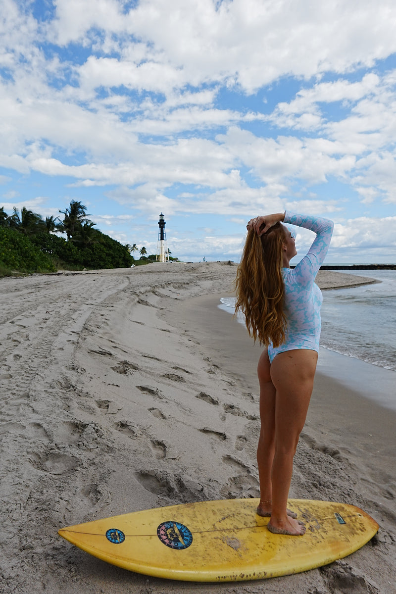 Alana Long Sleeve Surf Suit - Sea Breeze