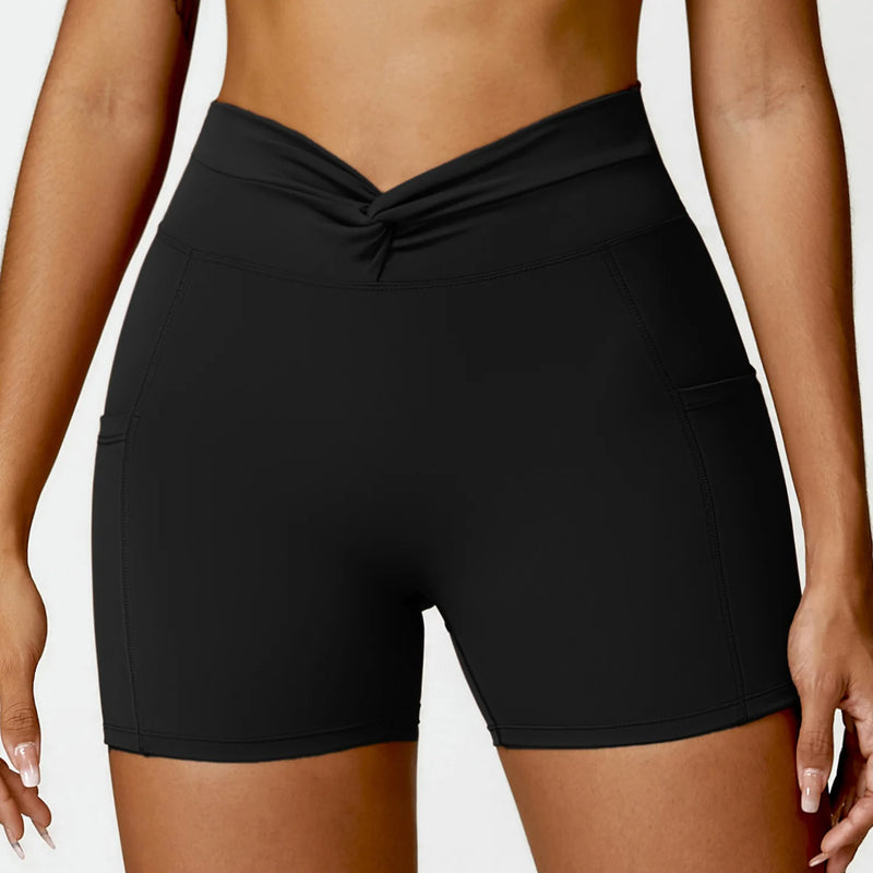 Jade High-Rise Yoga Shorts (5 COLORS)