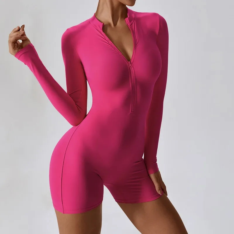 JET-SET SEAMLESS ROMPER (5 COLORS) - Zoe All Over