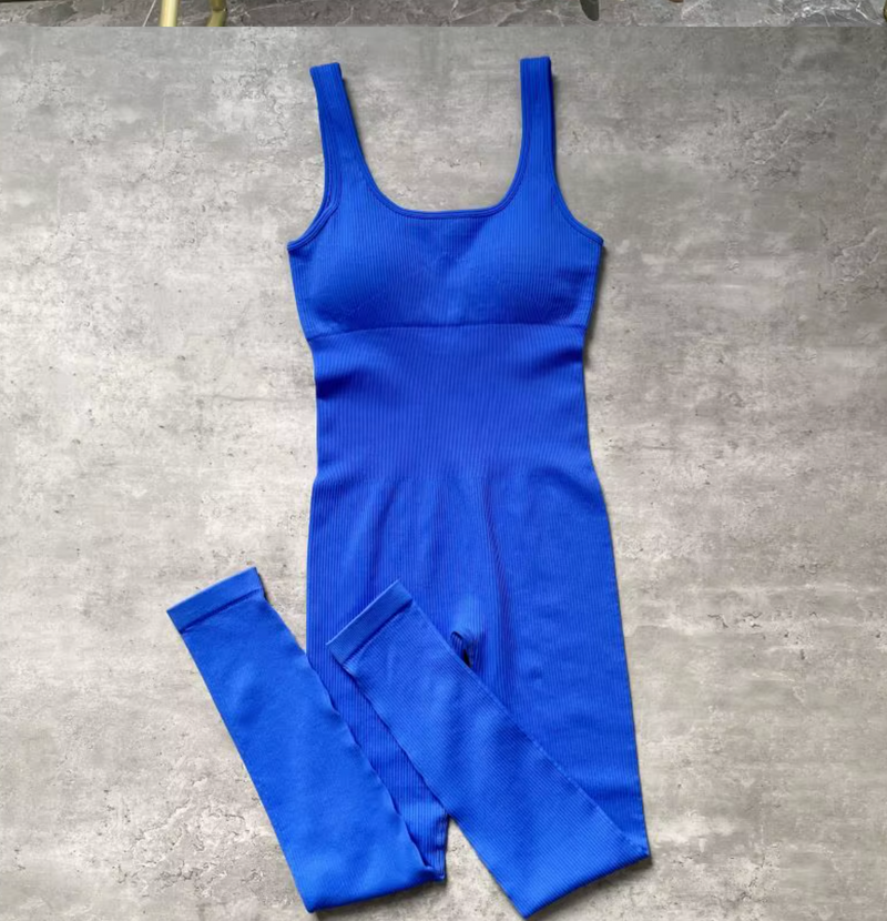 LILY RIBBED ATHLETIC JUMPSUIT (6 COLORS) - Zoe All Over