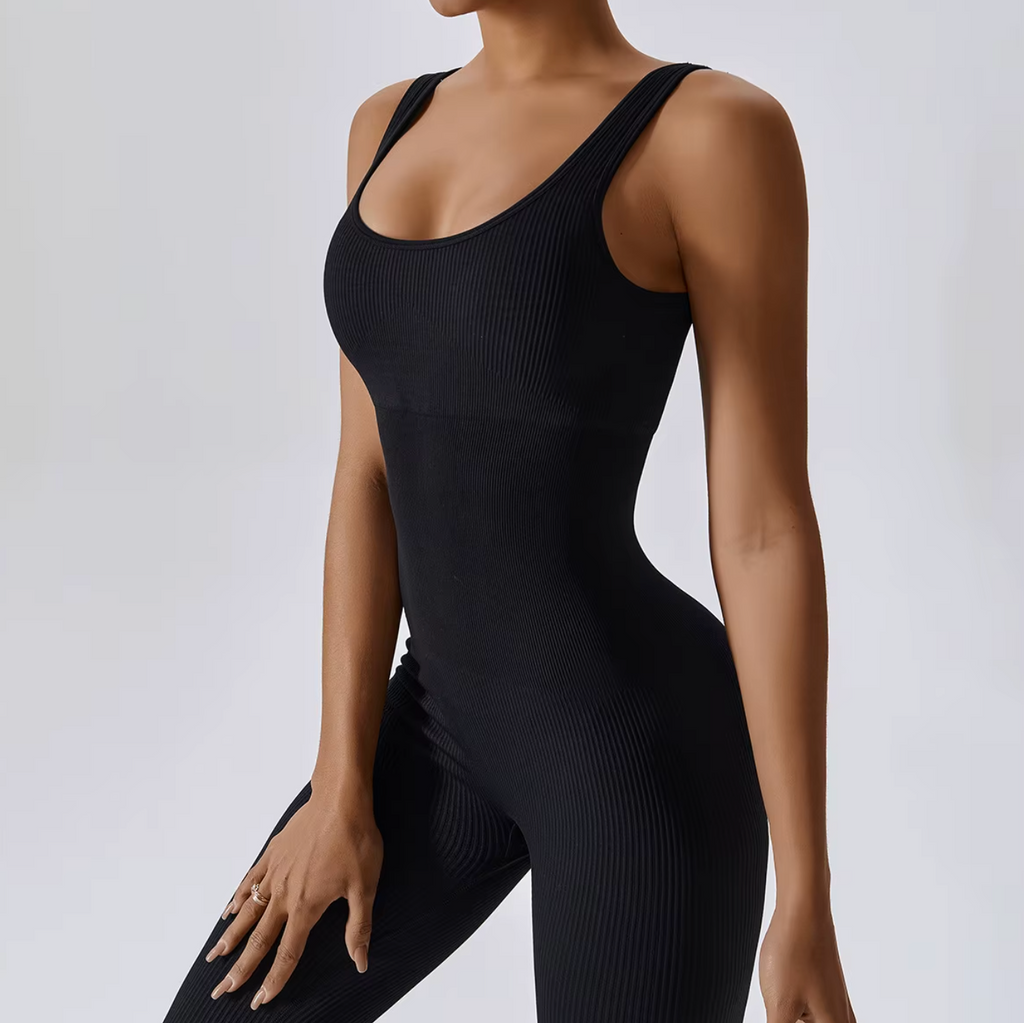 LILY RIBBED ATHLETIC JUMPSUIT (6 COLORS) - Zoe All Over