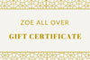 GIFT CARD - Zoe All Over