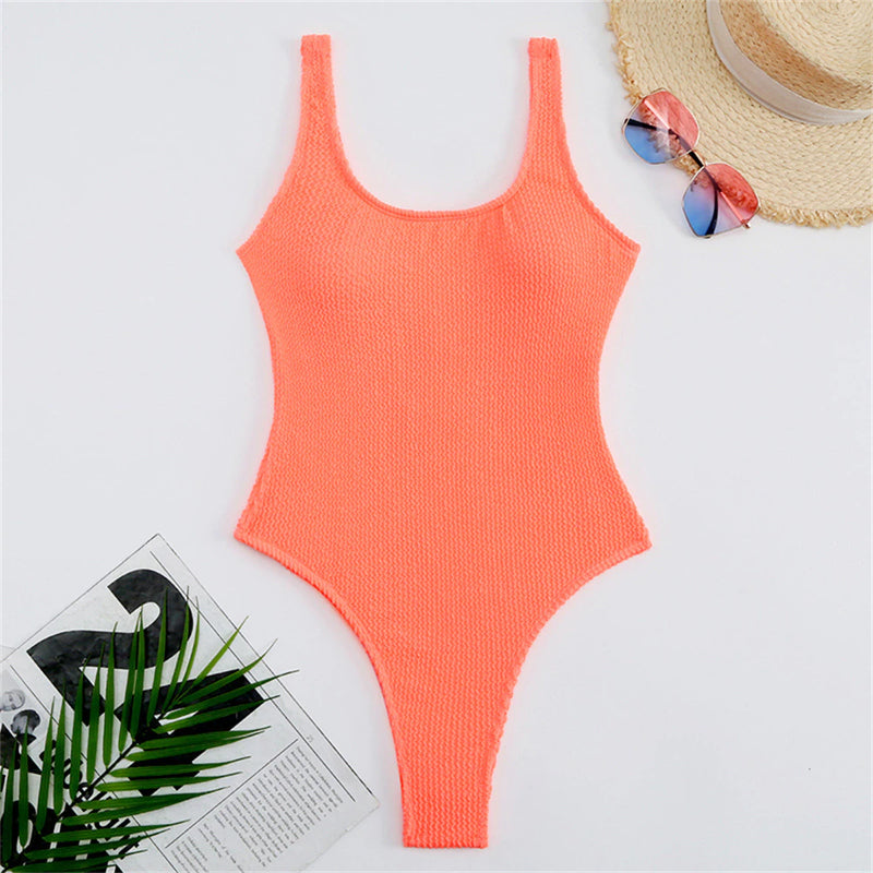 TERRY ONE-PIECE SWIMSUIT (12 COLORS) - Zoe All Over